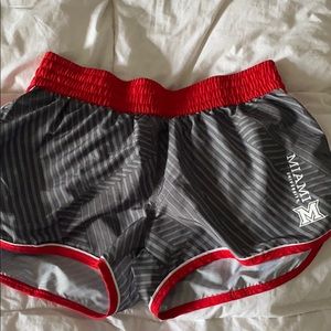 Miami university workout shorts